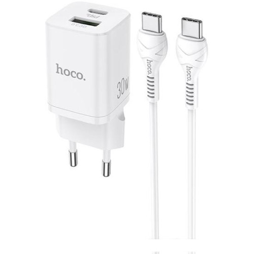 Сетевое зарядное Hoco N13 USB Type-C (белый)