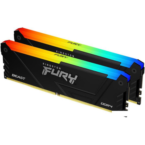 Оперативная память Kingston FURY Beast RGB 2x16ГБ DDR4 3200 МГц KF432C16BB2AK2/32