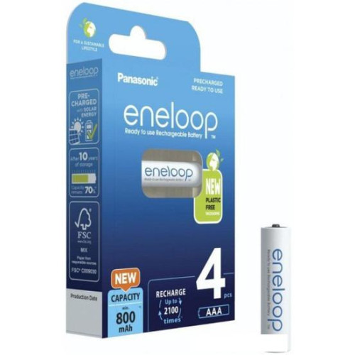 Аккумулятор Panasonic Eneloop AAA 800mAh 4 шт BK-4MCDE/4BE