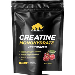 Моногидрат креатина Prime Kraft Monohydrate Micronized (500г, дикая вишня)