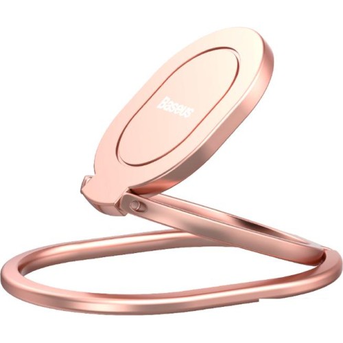 Накладка-держатель Baseus Rails Phone Ring Stand/Holder (розовое золото)