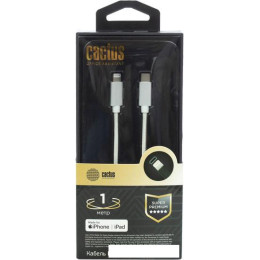 Кабель CACTUS USB Type-C - Lightning CS-LG.USB.C-1 (1 м, белый)