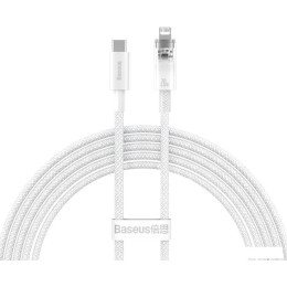 Кабель Baseus Explorer Series Fast Charging Cable with Smart Temperature Control 20W USB Type-C - Lightning (2 м, белый)