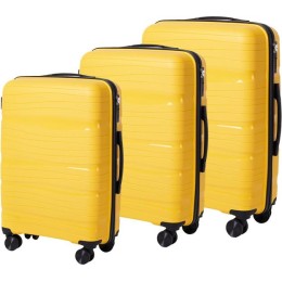Комплект чемоданов Pride PP9802 (3шт, желтый)