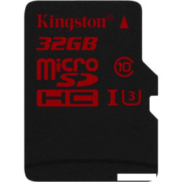 Карта памяти Kingston microSDHC (Class 10) 32GB (SDCA3/32GBSP)