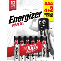 Батарейка Energizer Max AAA 6 шт. E303328200