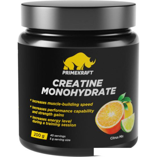 Моногидрат креатина Prime Kraft Monogydrate (200г, цитрусовый микс)