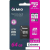 Карта памяти Olmio microSDXC 64GB Extreme UHS-I (U3)