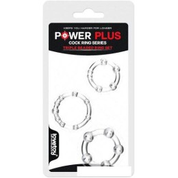 Кольцо на пенис Lovetoy Power Plus Triple Beaded Ring Set LV343002