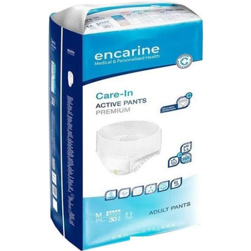 Трусы-подгузники для взрослых Encarine Premium 6 капель Medium (30 шт)