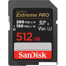 Карта памяти SanDisk Extreme PRO SDXC SDSDXEP-512G-GN4IN 512GB