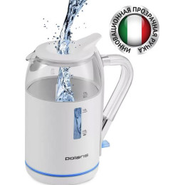Электрический чайник Polaris PWK 1563CGL Water Way Pro (белый)