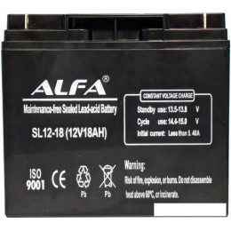 Аккумулятор для ИБП ALFA SL12-18 (12V-18Ah)