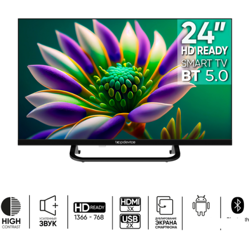 Телевизор Topdevice Frameless Neo TDTV24CS04H_BK
