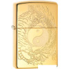 Зажигалка Zippo High Polish Brass Tiger and Dragon Design 49024