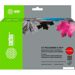 Картридж CACTUS CS-PGI2400BK-C-M-Y (аналог Canon PGI2400BK-C-M-Y)