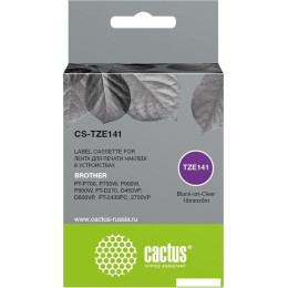 Картридж CACTUS CS-TZE141 (аналог Brother TZE141)