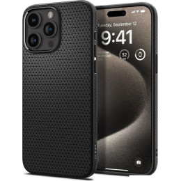 Чехол для телефона Spigen Liquid Air для iPhone 15 Pro Max ACS06562 (черный)