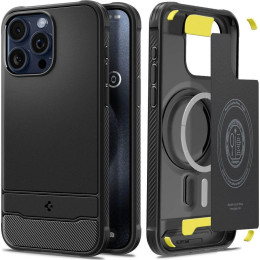 Чехол для телефона Spigen Rugged Armor (MagFit) для iPhone 15 Pro Max ACS06561 (черный)