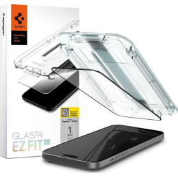 Защитное стекло Spigen Glass TR EZ Fit FC для iPhone 15 Plus AGL06888