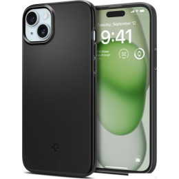 Чехол для телефона Spigen Thin Fit для iPhone 15 Plus ACS06639 (черный)