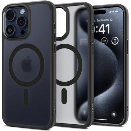 Чехол для телефона Spigen Ultra Hybrid (MagFit) для iPhone 15 Pro Max ACS06581 (черный)