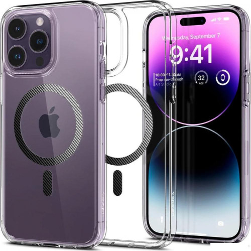 Чехол для телефона Spigen Ultra Hybrid (MagFit) для iPhone 14 Pro ACS04971 (карбон)