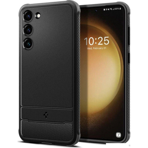 Чехол для телефона Spigen Rugged Armor для Galaxy S23 ACS05711 (черный)