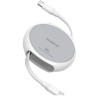 Кабель Baseus Free2Draw USB Type-C - USB Type-C (1 м, белый)