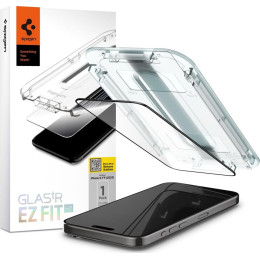 Защитное стекло Spigen Glass TR EZ Fit FC для iPhone 15 Pro AGL06899