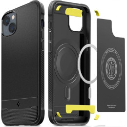 Чехол для телефона Spigen Rugged Armor (MagFit) для iPhone 14 Plus ACS04890 (черный)