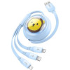 Кабель Baseus CB000063 USB Type-A - Lightning/USB Type-C/microUSB (1.1 м, синий)
