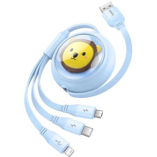 Кабель Baseus CB000063 USB Type-A - Lightning/USB Type-C/microUSB (1.1 м, синий)