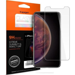 Защитное стекло Spigen Glas.TR Slim для iPhone 11 Pro/XS/X 063GL24514