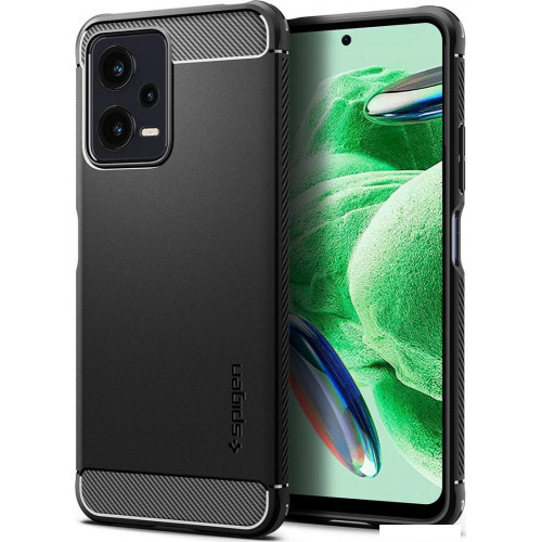 Чехол для телефона Spigen Rugged Armor для Xiaomi Redmi Note 12 5G/POCO X5 5G ACS05787 (черный)