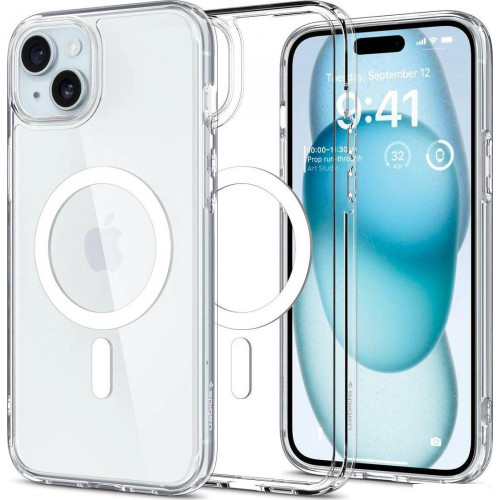 Чехол для телефона Spigen Ultra Hybrid (MagFit) для iPhone 15 ACS06802 (белый)