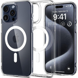Чехол для телефона Spigen Ultra Hybrid (MagFit) для iPhone 15 Pro ACS06715 (белый)