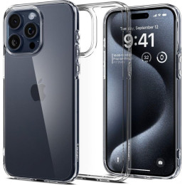 Чехол для телефона Spigen Ultra Hybrid для iPhone 15 Pro ACS06707 (прозрачный)