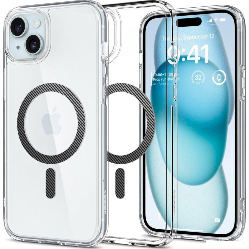 Чехол для телефона Spigen Ultra Hybrid (MagFit) для iPhone 15 ACS06805 (черный)
