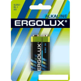 Батарейка Ergolux Alkaline 9V 6LR61
