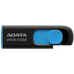 USB Flash ADATA DashDrive UV128 512GB (черный/синий)