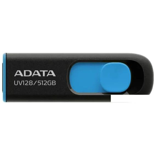 USB Flash ADATA DashDrive UV128 512GB (черный/синий)