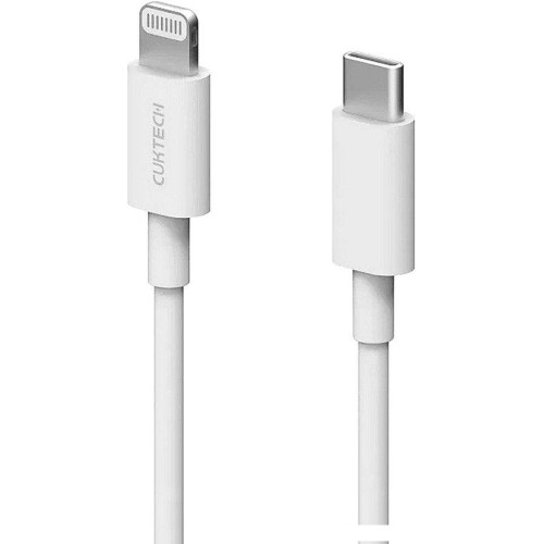 Кабель Cuktech KLC-5497 USB Type-C - Lightning (1 м, белый)