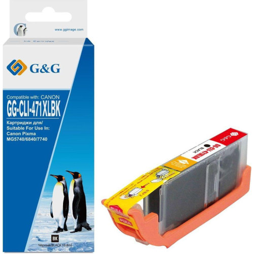 Картридж G&G GG-CLI-471XLBK (аналог Canon CLI-471XLBK)