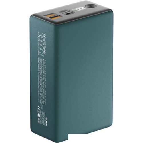Внешний аккумулятор Olmio QX-30 30000mAh (темно-зеленый)