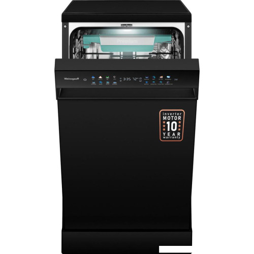 Отдельностоящая посудомоечная машина Weissgauff DW 4539 Inverter Touch AutoOpen Black