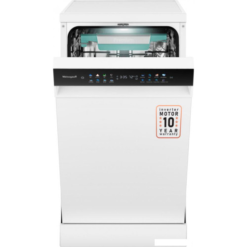 Отдельностоящая посудомоечная машина Weissgauff DW 4539 Inverter Touch AutoOpen White