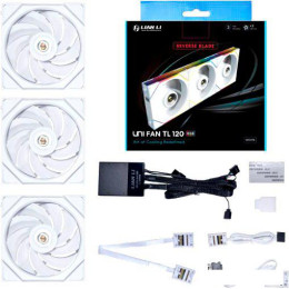 Набор вентиляторов Lian Li Uni Fan TL 120 Reverse Triple Pack G99.12RTL3W.R0