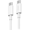 Кабель Cuktech KLC-5499 USB Type-C - USB Type-C (1 м, белый)