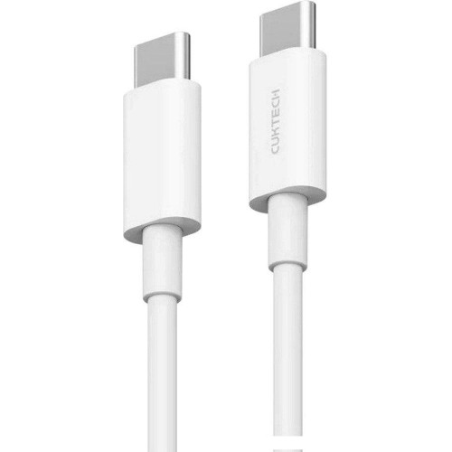 Кабель Cuktech KLC-5499 USB Type-C - USB Type-C (1 м, белый)